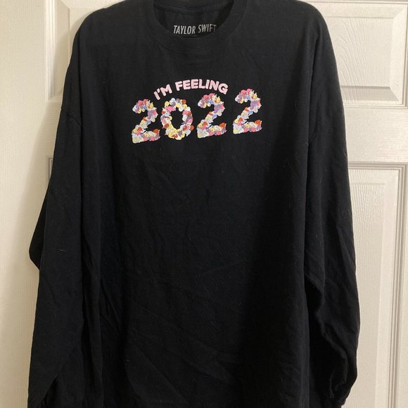 Taylor Swift Tops - Taylor Swift I'm Feeling 2022 Shirt Long Sleeve Plus Size Size 4XL Black